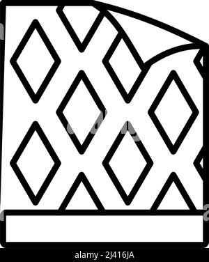 Hintergrundbild-Symbol. Auffälliges Design mit bearbeitbarer Konturbreite. Vektorgrafik. Stock Vektor