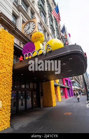 Die Frühlingsblumenschau 2022 im Macy's, Midtown Manhattan, New York City, USA Stockfoto