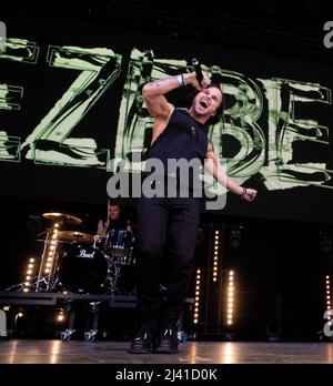 2022-04-09 22:25:52 AMSTERDAM - die finnische Rockband The Rasmus wird im Namen Finnlands während des Eurovision in Concert in AFAS Live mit dem Song 'Jezebel' auftreten. Während dieses Konzerts werden mehrere Künstler auftreten, die im Mai am Festival teilnehmen werden. ANP PAUL BERGEN niederlande Out - belgien Out Stockfoto