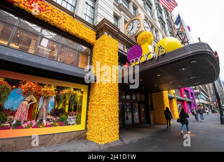 Die Frühlingsblumenschau 2022 im Macy's, Midtown Manhattan, New York City, USA Stockfoto