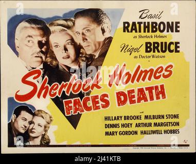 BASIL RATHBONE und NIGEL BRUCE in SHERLOCK HOLMES FACES DEATH (1943), Regie: ROY WILLIAM NEILL. Kredit: UNIVERSALBILDER / Album Stockfoto