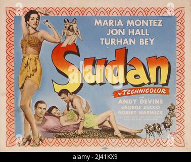 MARIA MONTEZ und JON HALL in SUDAN (1945), Regie: JOHN RAWLINS. Kredit: UNIVERSALBILDER / Album Stockfoto