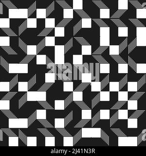 Noise Art digitale Grafiken Muster mit Vektor abstrakte Formen und generative geometrische Formen, nützlich für Web-Hintergrund, Poster Art Design, Maga Stock Vektor