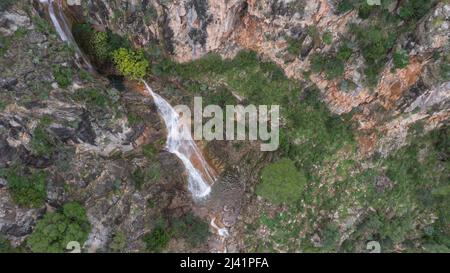 Torrent des LLI, einer der Hauptströme auf Mallorca, wo die Menschen Canyoning üben. Valldemossa. Mallorca. Balearen. Spanien. Stockfoto