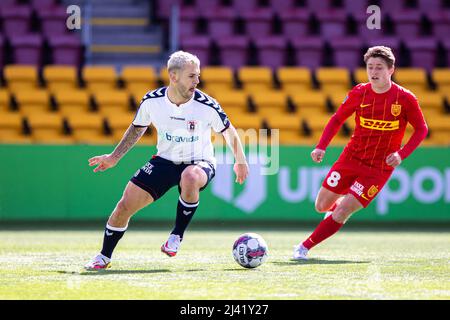 Farum, Dänemark. 10., April 2022. Jack Wilshere (10) von Aarhus GF beim Superliga-Spiel 3F zwischen FC Nordsjaelland und Aarhus GF rechts im Dream Park in Farum. (Bildnachweis: Gonzales Photo - Dejan Obretkovic). Stockfoto