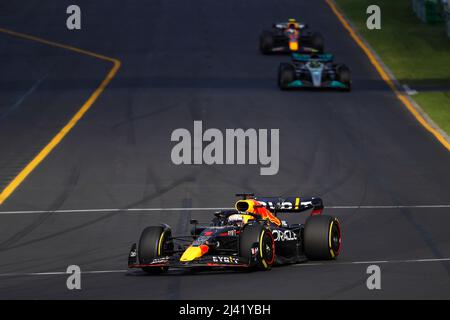 #1 Max Verstappen (NLD, Oracle Red Bull Racing), F1 Grand Prix von Australien auf dem Melbourne Grand Prix Circuit am 10. April 2022 in Melbourne, Australien. (Foto mit ZWEI HOHEN Bildern) Stockfoto
