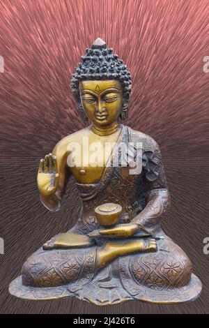 Gautama Buddha Skulptur Stockfoto