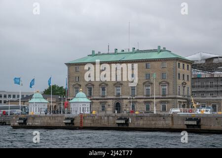 Royal Pavilions in Front of By & Havn on Nordre Toldbod, Kopenhagen, Dänemark, 26. September 2018. Stockfoto