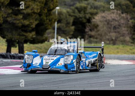 21 KAISER Matthias (Lie), LAURENT Thomas (Fra), DE WILDE Ugo (bel), Mühlner Motorsport, Orca 07 - Gibson, Aktion beim offiziellen Prolog der ELMS European Le Mans Series 2022 auf dem Paul Ricard Circuit vom 11. Bis 12. April in Le Castellet, Frankreich - Foto Marc de Mattia / DPPI Stockfoto