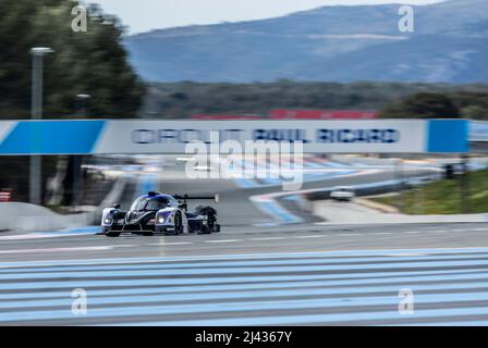 27 DOQUIN Antoine (Fra), FOUBERT Jean-Ludovic (Fra), MAULINI Nicolas (SWI), Cool Racing, Ligier JS P320 - Nissan, Aktion während des offiziellen Prologs der ELMS European Le Mans Series 2022 auf dem Kurs von Paul Ricard vom 11. Bis 12. April in Le Castellet, Frankreich - Foto Marc de Mattia / DPPI Stockfoto