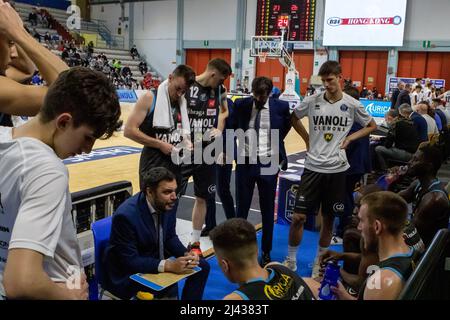 PalaRadi, Cremona, Italien, 10. April 2022, Paolo Galbiati (Vanoli Cremona) während der Vanoli Basket Cremona gegen Bertram Derthona Tortona - Italienischer Korb Stockfoto