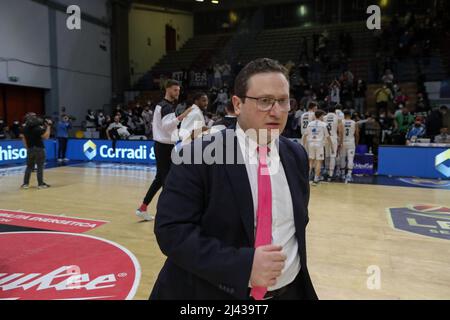 PalaRadi, Cremona, Italien, 10. April 2022, Marco Ramondino (Bertram Yachts Tortona) während der Vanoli Basket Cremona gegen Bertram Derthona Tortona - Italia Stockfoto