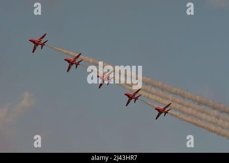 Gdynia, Polen - 22. August 2021: Das britische Luftwaffenteam auf der Aero Baltic in Gdynia, Polen. Stockfoto