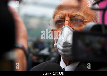 Procida, Kampanien, Italien. 9. April 2022. Der Gouverneur von Kampanien, Vincenzo De Luca, während der Einweihung der italienischen Kulturhauptstadt Procida 2022. (Bild: © Pasquale Gargano/Pacific Press via ZUMA Press Wire) Stockfoto
