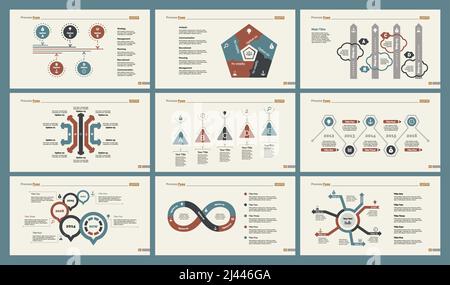 Infografik-Design-Set kann für Workflow-Layout, Diagramm, Jahresbericht, Präsentation, Web-Design verwendet werden. Betriebswirtschaftliches Konzept mit Prozess Stock Vektor