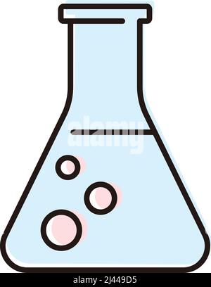 Symbol für Laborflasche. vektor Stock Vektor