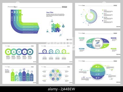 Infografik-Design-Set kann für Workflow-Layout, Diagramm, Jahresbericht, Präsentation, Web-Design verwendet werden. Betriebswirtschaftliches Konzept mit Prozess, Stock Vektor