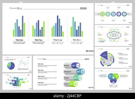 Infografik-Design-Set kann für Workflow-Layout, Diagramm, Jahresbericht, Präsentation, Web-Design verwendet werden. Geschäfts- und Managementkonzept mit Prozess Stock Vektor