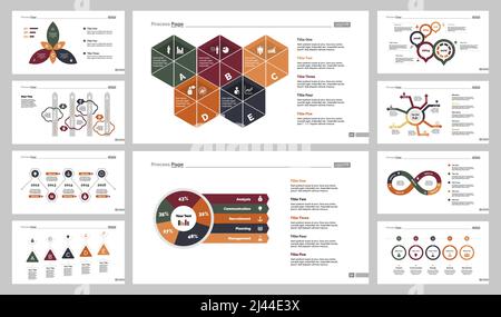 Infografik-Design-Set kann für Workflow-Layout, Diagramm, Jahresbericht, Präsentation, Web-Design verwendet werden. Betriebswirtschaftliches Konzept mit Prozess, Stock Vektor