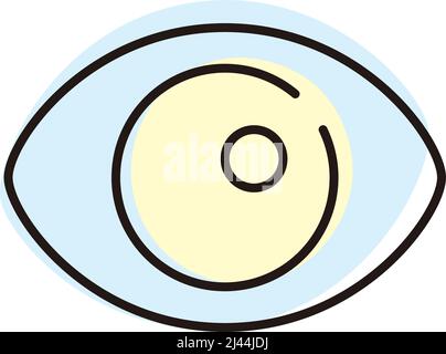 Symbol für das menschliche Auge, Vektorgrafik Stock Vektor