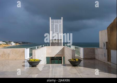 Aussichtsplattform und Turm Elevador do Peneco, Albufeira, Algarve, Portugal, Europa Stockfoto