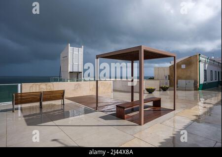 Aussichtsplattform und Turm Elevador do Peneco, Albufeira, Algarve, Portugal, Europa Stockfoto