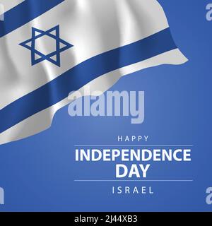 Happy Independence Day Israel. vektor-Illustration Design Stock Vektor