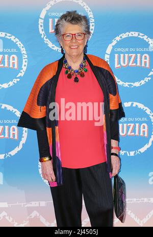 Aktenfoto vom 13/01/22 von Prue Leith, die gesagt hat, dass sie ihre Bereitschaft registriert hat, ukrainische Flüchtlinge aufzunehmen. Ausgabedatum: Dienstag, 12. April 2022. Stockfoto