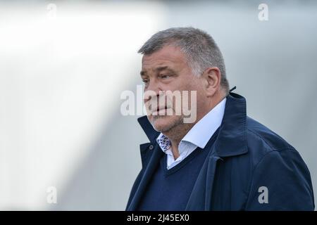 Wakefield, England - 10.. April 2022 - England Cheftrainer Shaun schwinden in Anwesenheit. Rugby League Betfred Super Challenge Cup Quarter Finals Wakefield Trinity vs Wigan Warriors im Be Well Support Stadium, Wakefield, UK Dean Williams Stockfoto