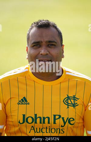 Foto vom 31-03-2022 von Samit Patel, der seine langjährige Zusammenarbeit mit Nottinghamshire mit der Unterzeichnung einer einjährigen Vertragsverlängerung fortgesetzt hat. Ausgabedatum: Dienstag, 12. April 2022. Stockfoto