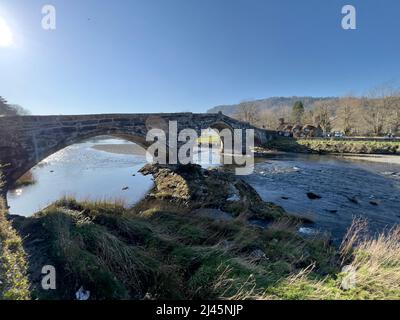 Welsh Cottage in betws-y-coed Stockfoto