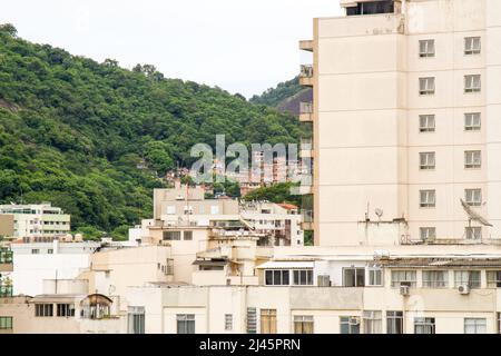 Tabajara Hill Favela in Rio de Janeiro, Brasilien. Stockfoto