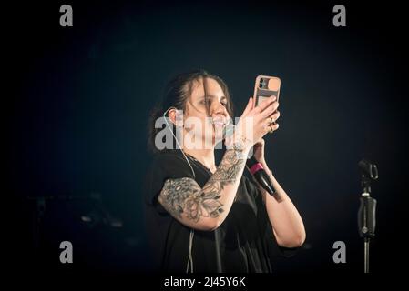 10. April 2022, Mailand, Mailand, Italien: Martina Beltrami beim Konzert im Santeria Toscana in Mailand. (Bild: © Pamela Rovaris/Pacific Press via ZUMA Press Wire) Stockfoto