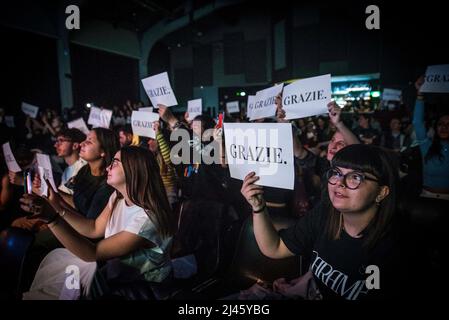 10. April 2022, Mailand, Mailand, Italien: Martina Beltrami beim Konzert im Santeria Toscana in Mailand. (Bild: © Pamela Rovaris/Pacific Press via ZUMA Press Wire) Stockfoto