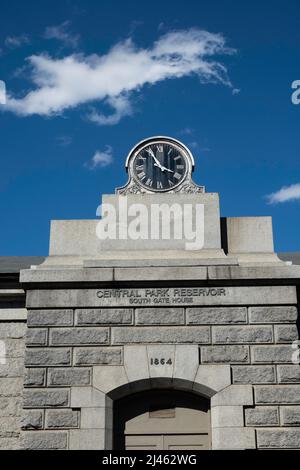 Central Park Reservoir Building, South Gate House (Gatehouse), NYC, USA 2022 Stockfoto