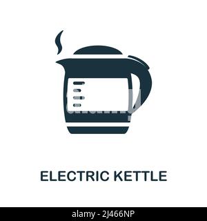 Symbol für den Wasserkocher. Einfaches Element aus der Küchenkollektion. Creative Electric Kettle Icon für Webdesign, Vorlagen, Infografiken und mehr Stock Vektor