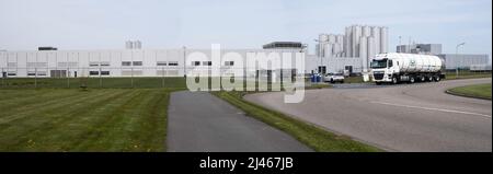 Die Molkerei- und Milchpulverfabrik Fonterra in Heerenveen, Neuseelands größtem Unternehmen, macht mehr als 30 % der weltweiten Milchproduktion aus Stockfoto
