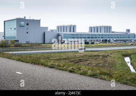 Die Molkerei- und Milchpulverfabrik Fonterra in Heerenveen, Neuseelands größtem Unternehmen, macht mehr als 30 % der weltweiten Milchproduktion aus Stockfoto