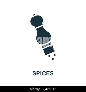 Gewürzsymbol. Einfaches Element aus der Küchenkollektion. Creative Spices Icon für Webdesign, Vorlagen, Infografiken und mehr Stock Vektor