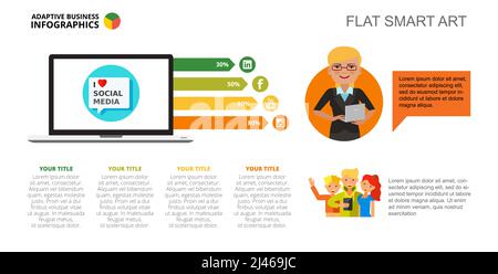 Balkendiagramm. Vergleichsdiagramm, Diagramm, Layout. Kreatives Konzept für Infografiken, Präsentation, Projekt, Bericht. Kann für Themen wie Social Media verwendet werden Stock Vektor