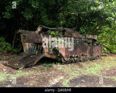 WW2 Landungsschiff aus der Schlacht von Peleliu, Palau Stockfoto