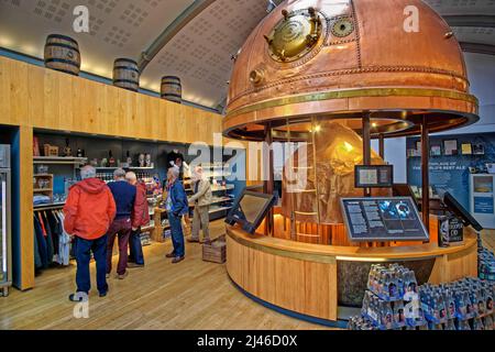 Besucherzentrum der Robinsons Brauerei in Stockport, Greater Manchester, England. Stockfoto