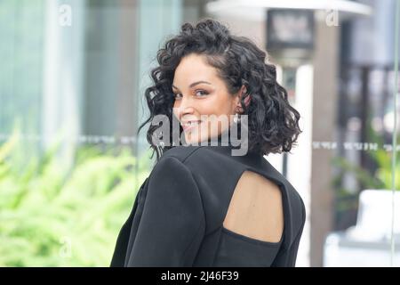 Rom, Italien. 12. April 2022. Maitè Yanes nimmt an der Fotoserie des Films 'Il Sesso degli Angeli' in Rom Teil (Foto: Matteo Nardone/Pacific Press) Quelle: Pacific Press Media Production Corp./Alamy Live News Stockfoto