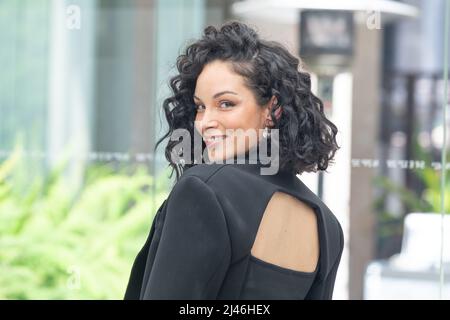 12. April 2022, Rom, RM, Italien: MaitÃ¨ Yanes nimmt an der Fotoschau des Films ''Il Sesso degli Angeli'' in Rom Teil (Bild: © Matteo Nardone/Pacific Press via ZUMA Press Wire) Stockfoto