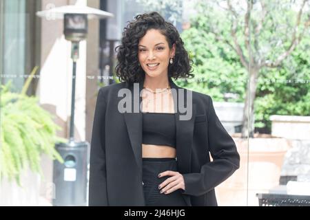 12. April 2022, Rom, RM, Italien: MaitÃ¨ Yanes nimmt an der Fotoschau des Films ''Il Sesso degli Angeli'' in Rom Teil (Bild: © Matteo Nardone/Pacific Press via ZUMA Press Wire) Stockfoto