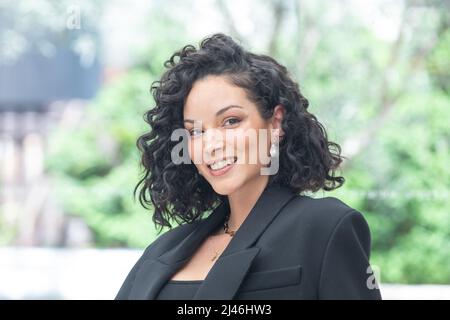 12. April 2022, Rom, RM, Italien: MaitÃ¨ Yanes nimmt an der Fotoschau des Films ''Il Sesso degli Angeli'' in Rom Teil (Bild: © Matteo Nardone/Pacific Press via ZUMA Press Wire) Stockfoto