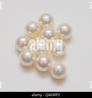 Kunststoff Künstliche Kunstperlen Schmuck Herstellung Material Stockfoto