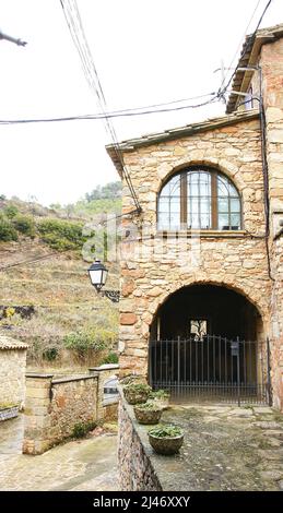 Blick auf Mura, Bages Region, Provinz Barcelona, Katalonien, Spanien, Europa Stockfoto