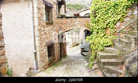 Blick auf Mura, Bages Region, Provinz Barcelona, Katalonien, Spanien, Europa Stockfoto
