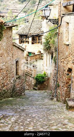 Blick auf Mura, Bages Region, Provinz Barcelona, Katalonien, Spanien, Europa Stockfoto